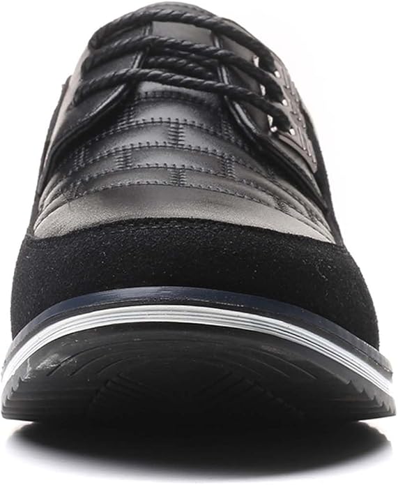 Mens Dress Shoes Casual Business Oxford Derby Orthopedic Leather Shoes Simple Lace-up Walk Loafers Flats Shoes for Men gallery image